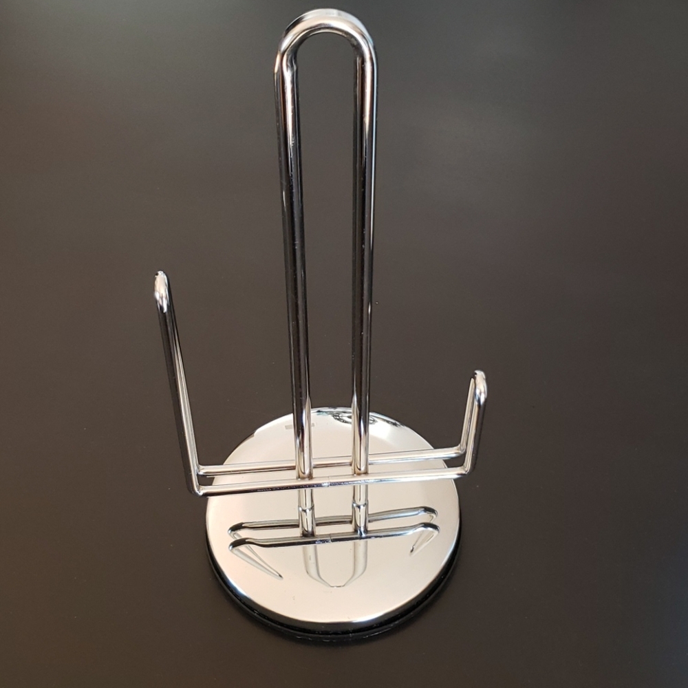 Silver Paper towel stand